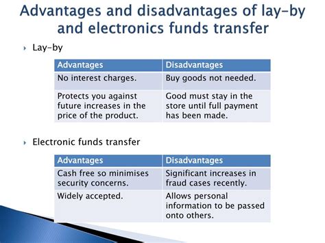 disadvantages of electronic transfer